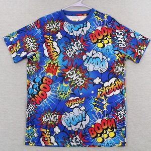 OH Snap! By Drill Clothing Co. T-Shirt Mens M Blue Polyester Short Sleeve